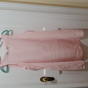 Pink Linen Dress